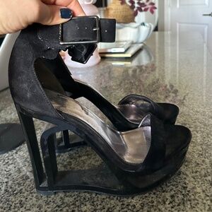 Black Cutout Heel - Calvin Klein 6.5